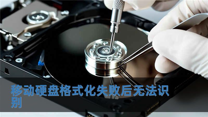 移動硬盤格式化失敗后無法識別