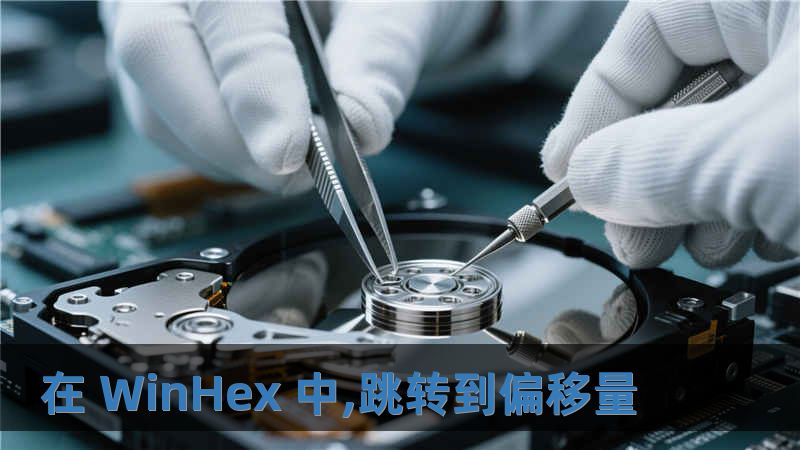 在 WinHex 中,跳轉(zhuǎn)到偏移量