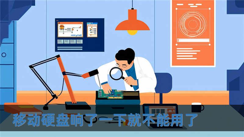 移動硬盤響了一下就不能用了