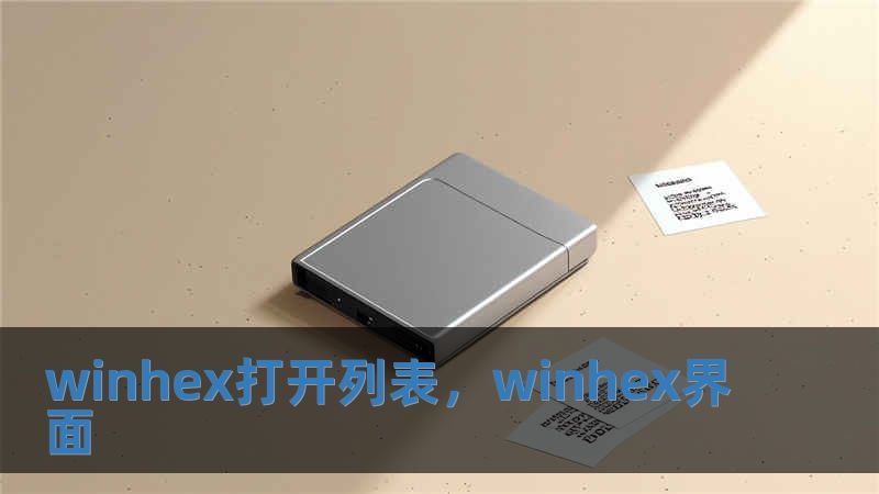 winhex打開列表，winhex界面