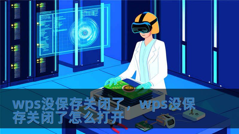 wps沒保存關閉了，wps沒保存關閉了怎么打開