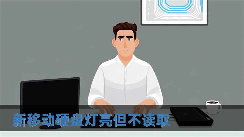 新移動硬盤燈亮但不讀取