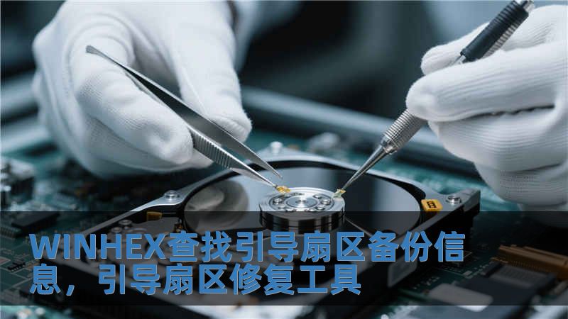 WINHEX查找引導扇區備份信息，引導扇區修復工具