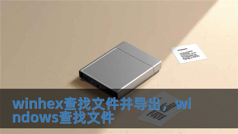 winhex查找文件并導出，windows查找文件
