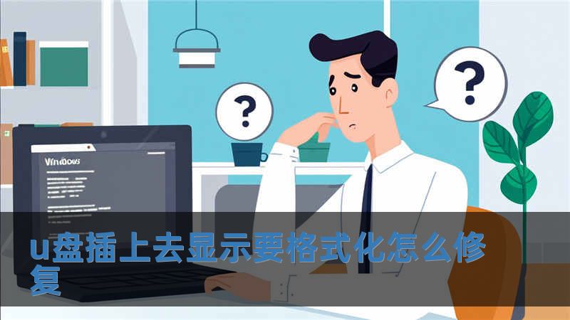 u盤插上去顯示要格式化怎么修復(fù)
