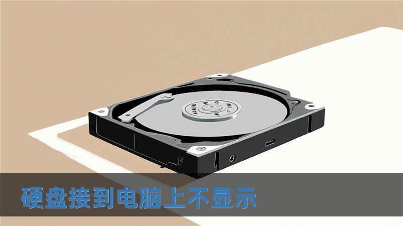 硬盤接到電腦上不顯示