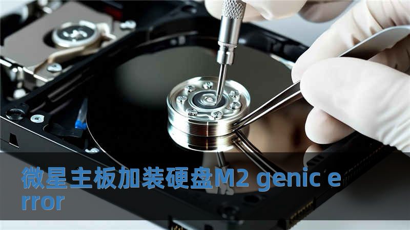微星主板加裝硬盤(pán)M2 genic error
