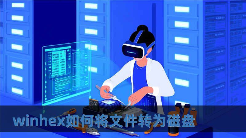 winhex如何將文件轉為磁盤