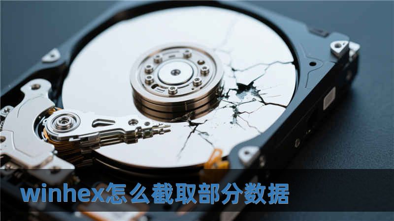 winhex怎么截取部分數據