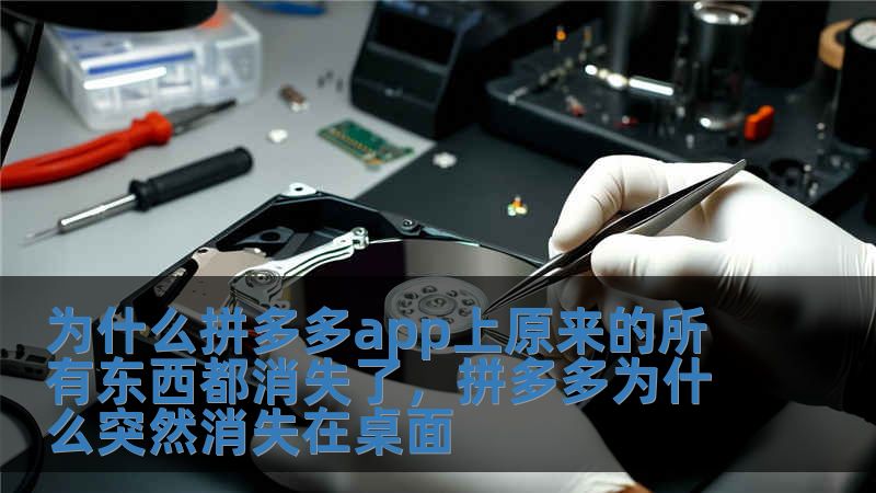 為什么拼多多app上原來的所有東西都消失了，拼多多為什么突然消失在桌面