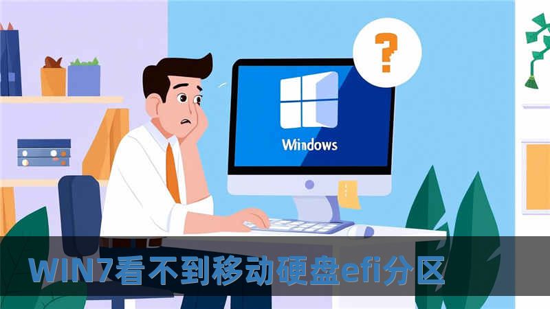 WIN7看不到移動(dòng)硬盤(pán)efi分區(qū)