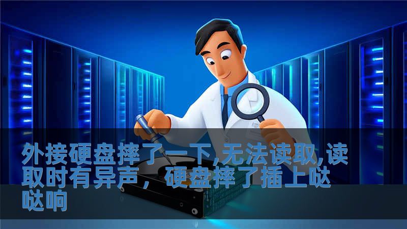 外接硬盤摔了一下,無法讀取,讀取時有異聲，硬盤摔了插上噠噠響