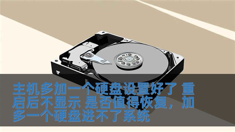 主機多加一個硬盤設置好了 重啟后不顯示 是否值得恢復，加多一個硬盤進不了系統