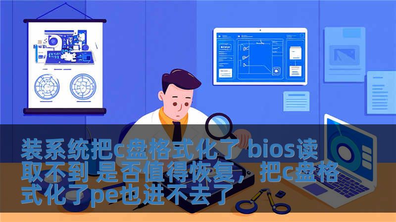 裝系統(tǒng)把c盤格式化了 bios讀取不到 是否值得恢復，把c盤格式化了pe也進不去了