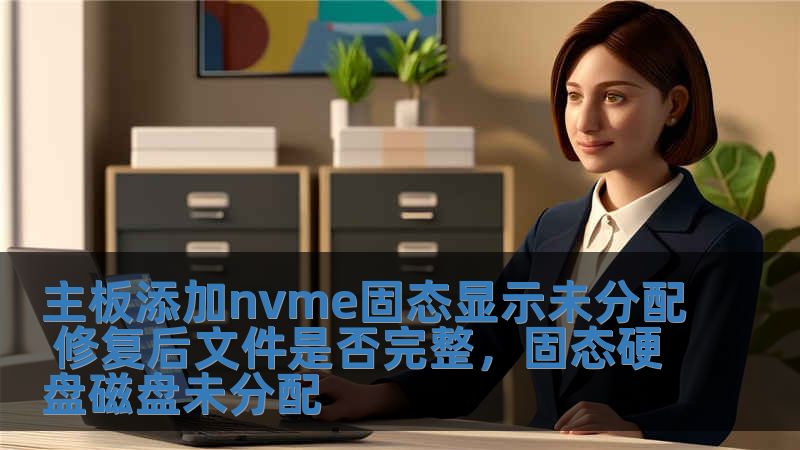 主板添加nvme固態顯示未分配 修復后文件是否完整，固態硬盤磁盤未分配
