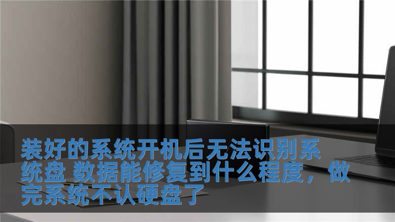 裝好的系統開機后無法識別系統盤 數據能修復到什么程度，做完系統不認硬盤了