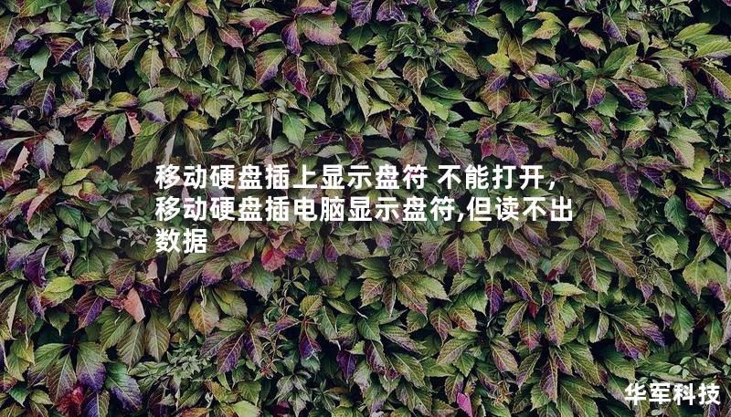 移動(dòng)硬盤插上顯示盤符 不能打開，移動(dòng)硬盤插電腦顯示盤符,但讀不出數(shù)據(jù)