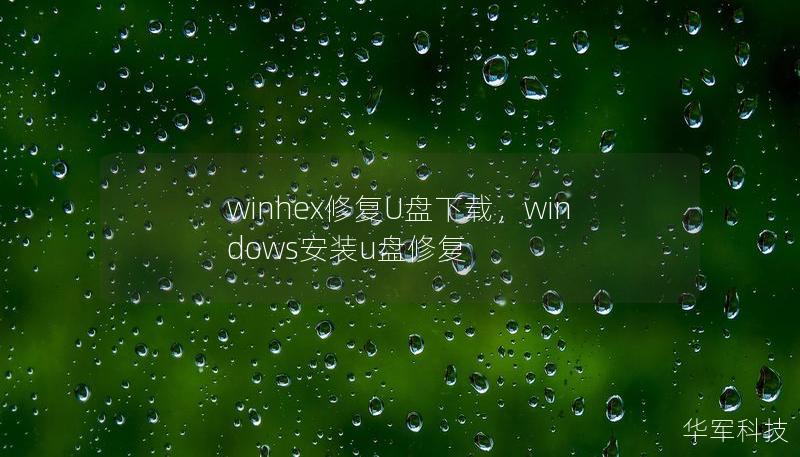 winhex修復U盤下載，windows安裝u盤修復
