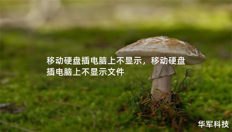 移動硬盤插電腦上不顯示，移動硬盤插電腦上不顯示文件