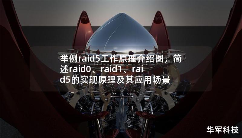 舉例raid5工作原理介紹圖，簡述raid0、raid1、raid5的實現原理及其應用場景