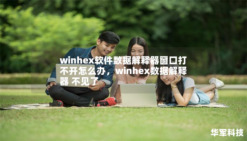winhex軟件數據解釋器窗口打不開怎么辦，winhex數據解釋器 不見了