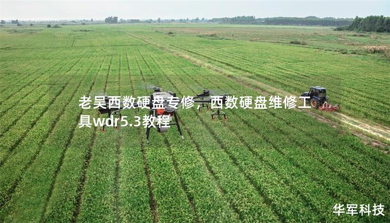 老吳西數(shù)硬盤專修，西數(shù)硬盤維修工具wdr5.3教程