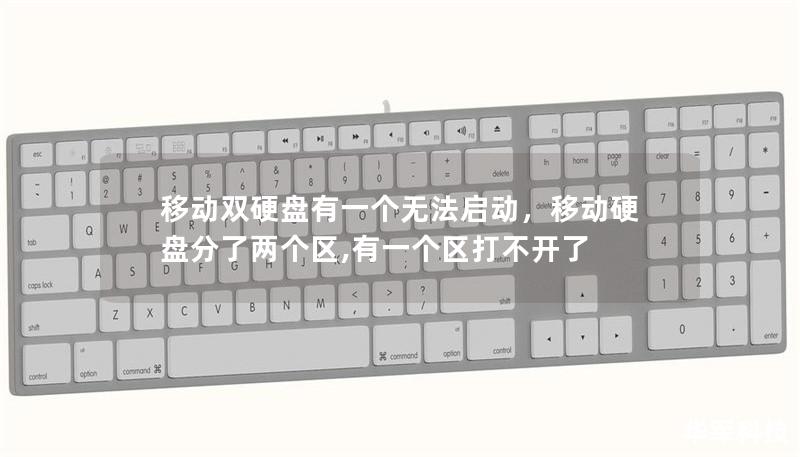 移動雙硬盤有一個無法啟動，移動硬盤分了兩個區,有一個區打不開了