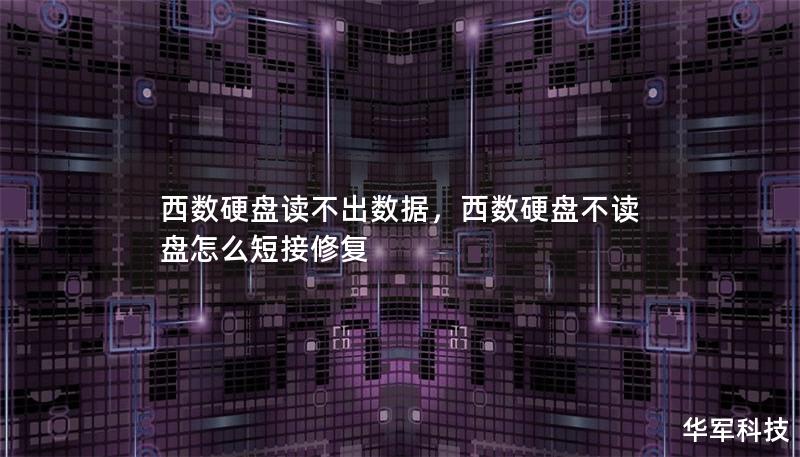 西數(shù)硬盤讀不出數(shù)據(jù)，西數(shù)硬盤不讀盤怎么短接修復(fù)