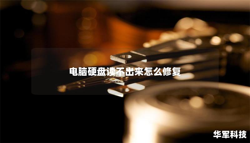 電腦硬盤讀不出來怎么修復