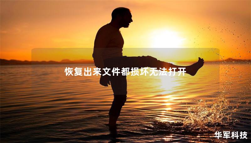 恢復(fù)出來文件都損壞無法打開