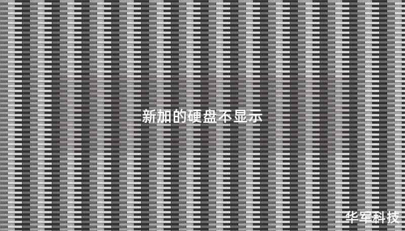 新加的硬盤不顯示
