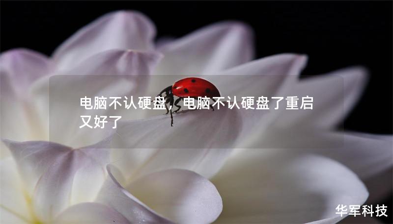 電腦不認硬盤，電腦不認硬盤了重啟又好了