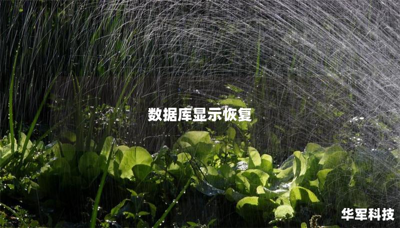 數(shù)據(jù)庫(kù)顯示恢復(fù)