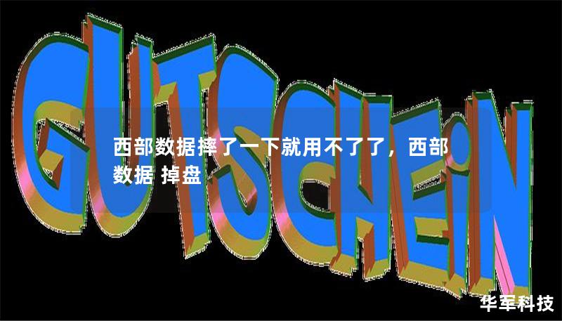 西部數據摔了一下就用不了了，西部數據 掉盤