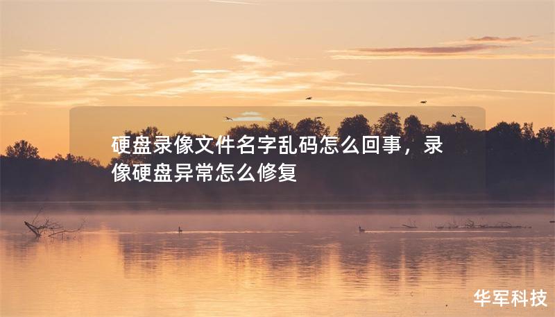 硬盤錄像文件名字亂碼怎么回事，錄像硬盤異常怎么修復