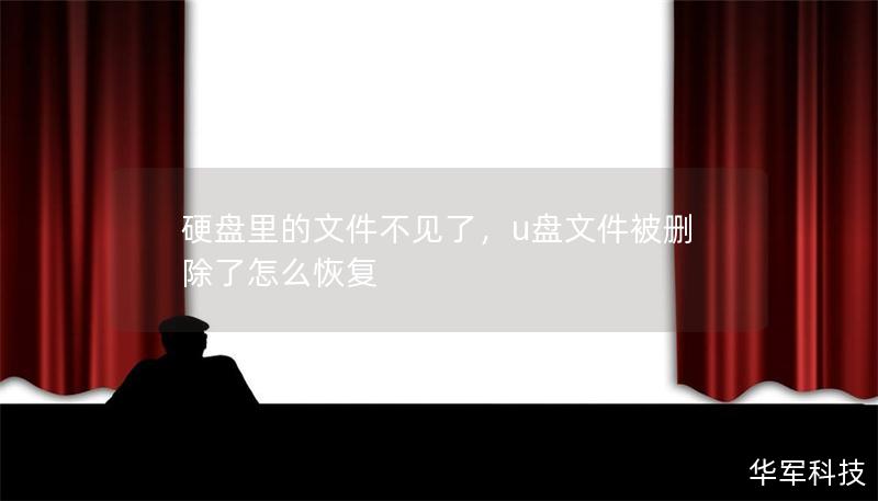 硬盤里的文件不見了，u盤文件被刪除了怎么恢復